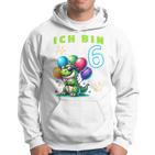 Children's Dino Ich Bin Sechs Jahre Alt Kapuzenpullover