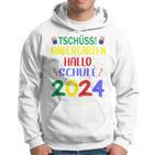 Children's First Day At School Tschüss Kindergarten Hello School 2024 Kapuzenpullover