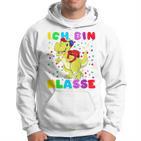 Children's Ich Bin 1 Class Dino Mit Schulsack Kapuzenpullover