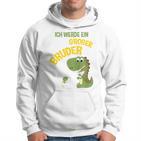 Children's Ich Werde Ein Großer Bruder Dinosaur German Kapuzenpullover