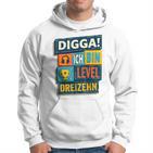 Digga Ich Bin 13 Zwölf Jahre 13Th Birthday Boy Gamer Kapuzenpullover