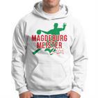 With Handball Team Magdeburg Fan Saxony-Anhalt Green Red Kapuzenpullover