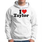 Ich Liebe Taylor Kapuzenpullover