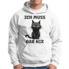 Ich Muss Gar Nix Böse Katze Inabhäng Kapuzenpullover