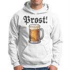 Prost Oktoberfest Bierfest Munich Lederhosen Gray Kapuzenpullover