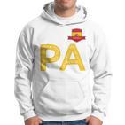 Spain España Human Flag Letter P And A Spain España Red Kapuzenpullover