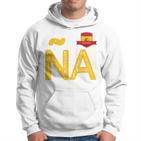 Spain España People Flag Letter N And A Spain España Red Kapuzenpullover