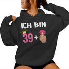 Alte Schachtel Ich Bin 39 Plus 40Th Birthday S Kapuzenpullover für Damen