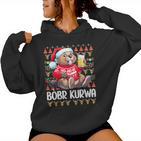 Bòbr Kurwa Christmas Jumper Polish Beer Bober Xmas Kurwa Kapuzenpullover für Damen