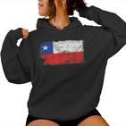 Chile Chile Flag Chille For MenWomenNagersChildren's Kapuzenpullover für Damen