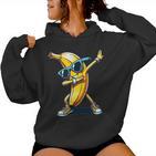 Dab Banana Dancing Dabbing Banana Fruit Meme Kapuzenpullover für Damen