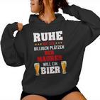 'Der Maurer Will Ein Beer' Kapuzenpullover für Damen