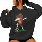 Football Portugal Jersey Portuguese Flag Football Girls Kapuzenpullover für Damen