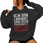 Ich Bin Landwirt Und Kein Frauenarzt Kapuzenpullover für Damen