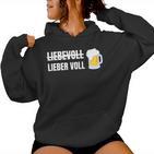 Liebevoll Lieberoll Alcohol And Beer Kapuzenpullover für Damen