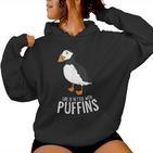 Nur Ein Mädchen Das Puffin Liebt Puffin Parrot Kapuzenpullover für Damen