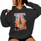 Professional Rooster Handler Chicken And Rooster Kapuzenpullover für Damen