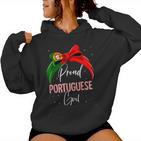 Proud Portuguese Girl Portugal Kapuzenpullover für Damen