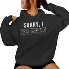 Sorry I-Dgaf Hidden Message Guitar Chords Cool For Women Kapuzenpullover für Damen