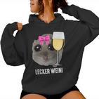 Tasty Weini X Sad Hamster Girl Meme Wine Wine Kapuzenpullover für Damen