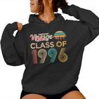 Vintage Class Of 1996 Classic Retro Geburtstagsgeschenk Männer Frauen Kapuzenpullover für Damen