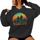 Wanderwomen Wanderwoman Wanderlust Woman Hiking Saying Hiking Kapuzenpullover für Damen