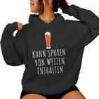 Wheat Beer Kann Trurenon Weizen Halten May Not Contain Traces Kapuzenpullover für Damen