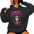 Women's Nursing Unicorn Care Altenpfleger Slogan Kapuzenpullover für Damen