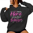 Women's Mein Herz Schlagermusik Bat Princess Kapuzenpullover für Damen