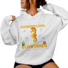 Children's Seahorse Bestanden Early Swimmer Badge 80 Kapuzenpullover für Damen