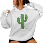 Süßer Kleiner Kaktus Girls Cactus Ladies Kapuzenpullover für Damen