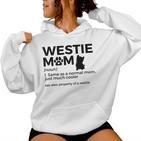 Westie Mom West Highland Terrier Property Of A Westie Kapuzenpullover für Damen