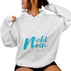 Women's Schlagerfan Merchandise Warum Hast Du Nicht Nein Sagt Pink Kapuzenpullover für Damen