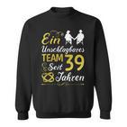 39 Jahreerheiratet 39 Hochzeitstag Sonnenhochzeit Sweatshirt