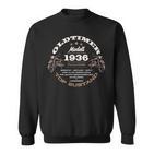 88 Geburtstag Mann Frau Motorrad Motorradfahrer Biker 1936 Sweatshirt