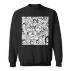 Ahegao Otaku Anime Dripping Drooling Anime Weeb Love Sweatshirt