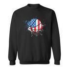 American Flag Baller Dunking Usa Flag Basketball Sweatshirt