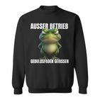 Außer Berieb Geduldsfaden Gerissen Frosch Monday Sweatshirt