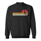 Basketball Sunset Sunsetintage Retro Distressed Sweatshirt