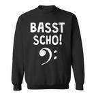 Basst Scho Bass Guitar Bassist Sweatshirt