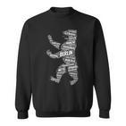 Berlin Bear Wordart Stadtdistrict Stadtteile Berlin Sweatshirt