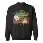 Best Sheltie Dad Ever Retrointage Sunset Sweatshirt