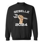 Bestandene Gesellenprüfung Gesellenbrief Azubi Geselle 2024 Sweatshirt