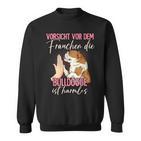 Beware Of The Frauchen Bulldog Sweatshirt