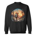 Camping Abenteuer Natur Bär Wandern Berge Sweatshirt