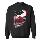 Canada Flag Moose Canada Sweatshirt