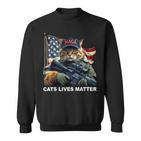 Cats Life Important Trump 2024 Cat Maga Sweatshirt