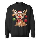 Christmas Reindeer Rudolph  Sweatshirt