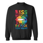 Christopher Street Day With Kiss Wen Zum Teufel Du Willst Sweatshirt