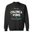 Coloniairus Carnival Outfit Cologne Kölsch Jeck Flu Sweatshirt